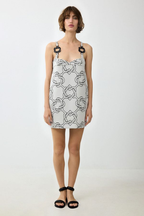 MARIANNE JECQUARD DRESS - Image 4