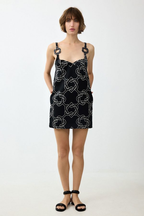 MARIANNE JECQUARD DRESS - Image 3